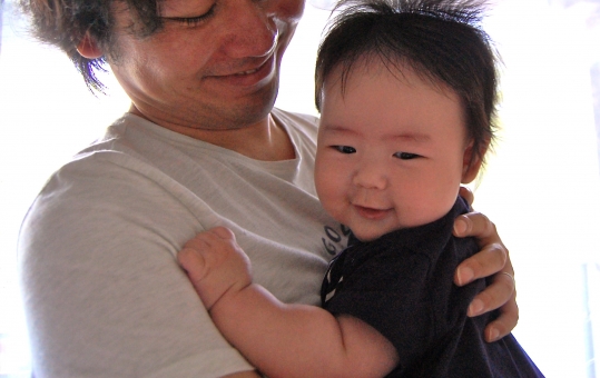 旦那と子供
